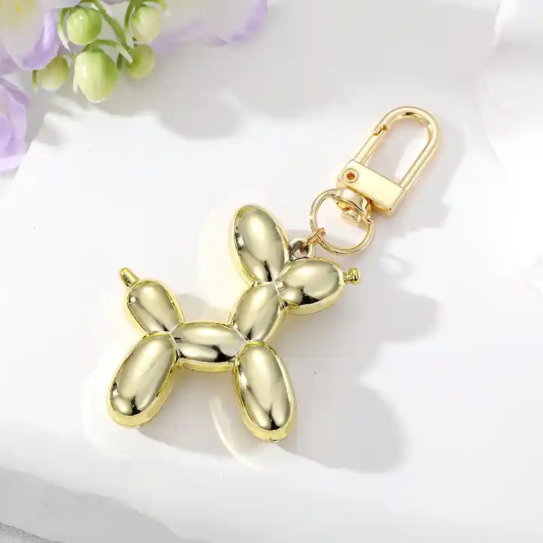 Peepsary : Balloon Dog Keychain: For all our Pet Lovers! (Gold)