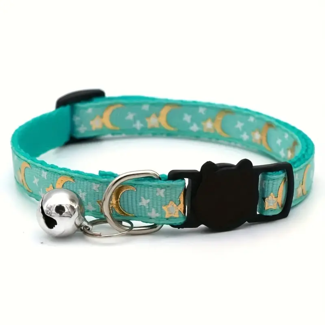 Ramadan Collection : Reflective Nylon Cat Collar: Starry Night