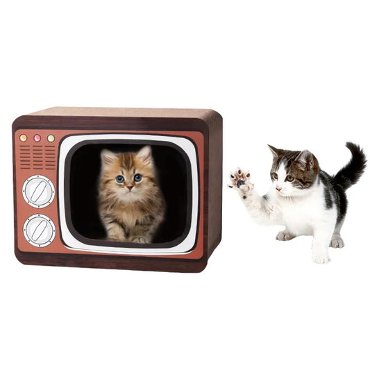 TV Shaped Cat Scratching Post by Petsary - Entertainment