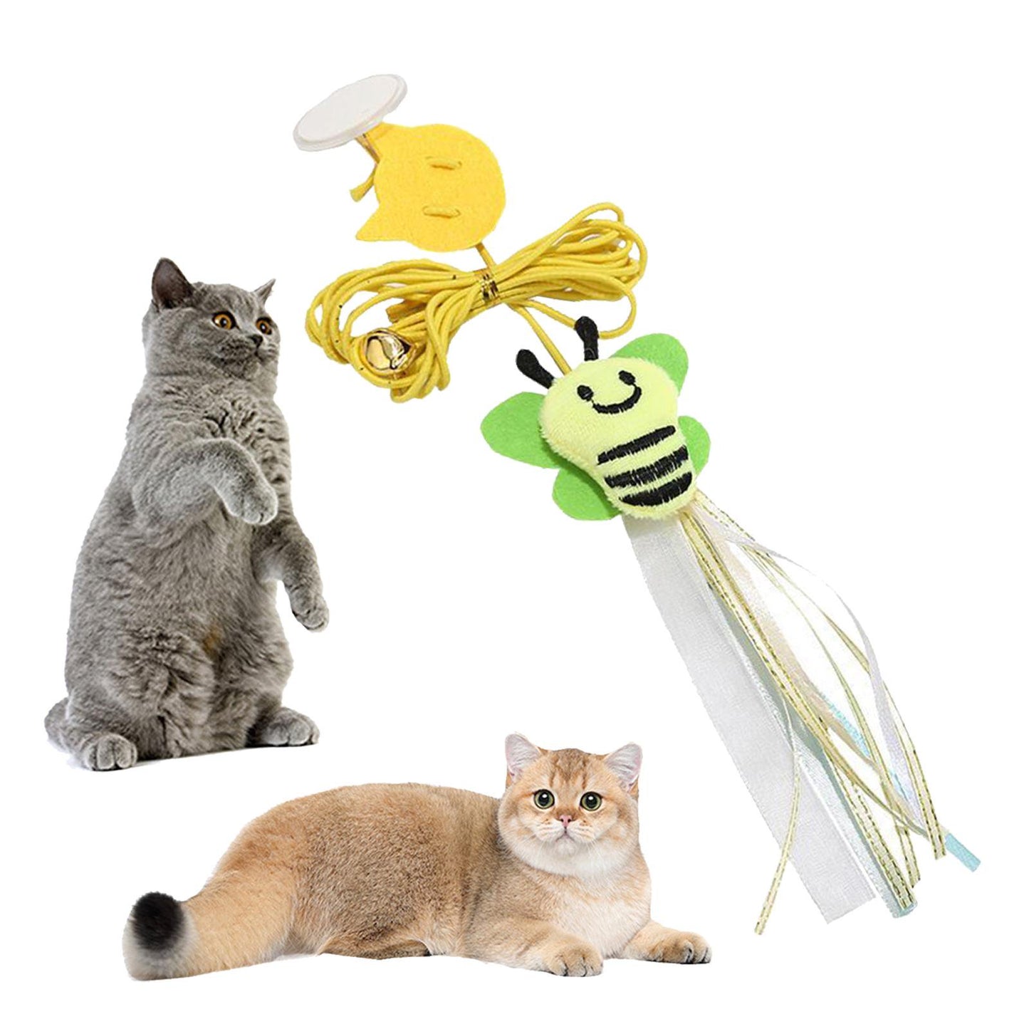PETSARY Cat Fiesta Door Toy: Swing, Bounce, Pounce!