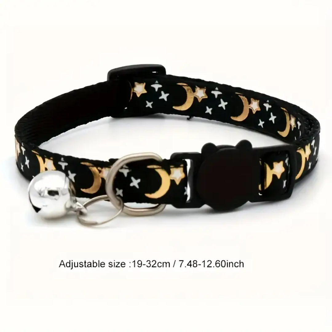 Ramadan Collection : Reflective Nylon Cat Collar: Starry Night