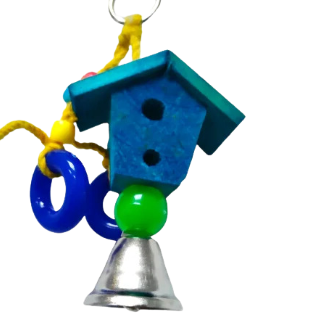 The Mini Marvel House Chew Toy/Cage Decor Piece (Blue)
