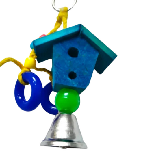 The Mini Marvel House Chew Toy/Cage Decor Piece (Blue)