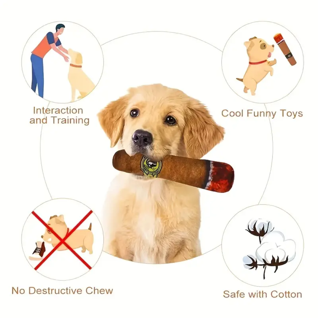 Pawsome Puffer Cigar Chew Toy