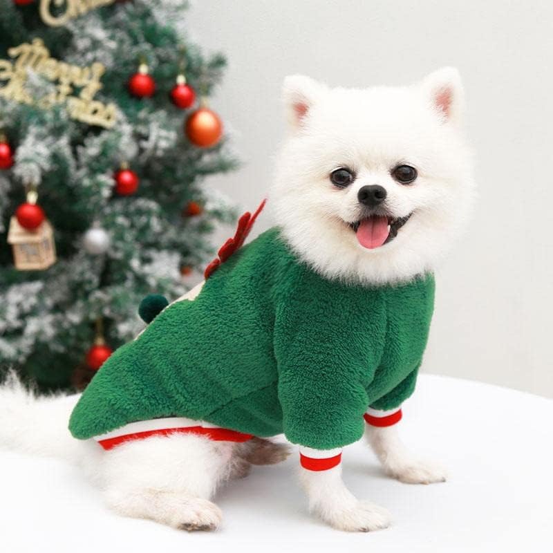 Snuggle Paws Howliday Sweater with Pop-Up Elk (Green)