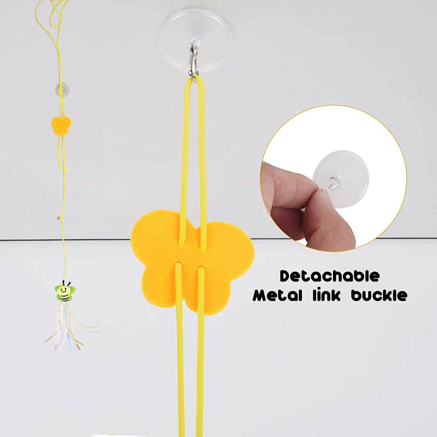 PETSARY Cat Fiesta Door Toy: Swing, Bounce, Pounce!