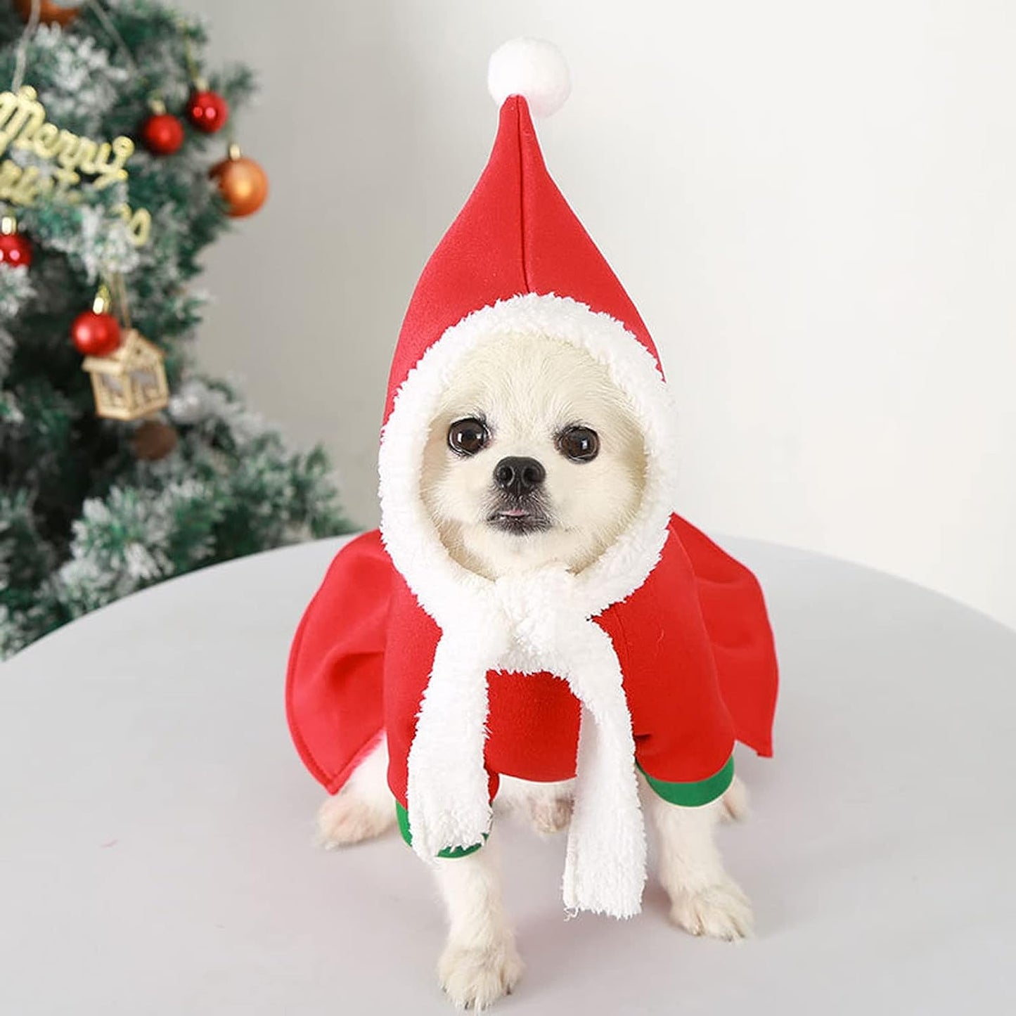 Howliday Dress Set with Santa Hat (Red)