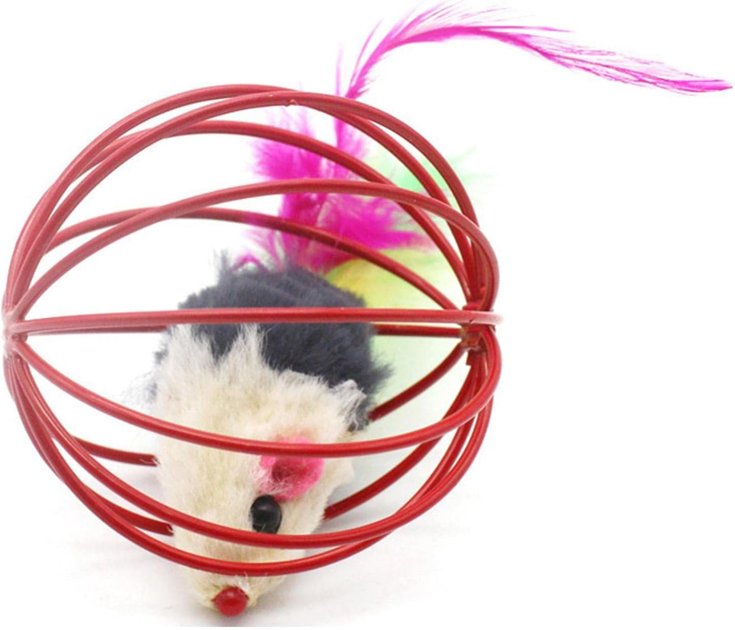 Interactive Colorful Mouse in a Cage Ball