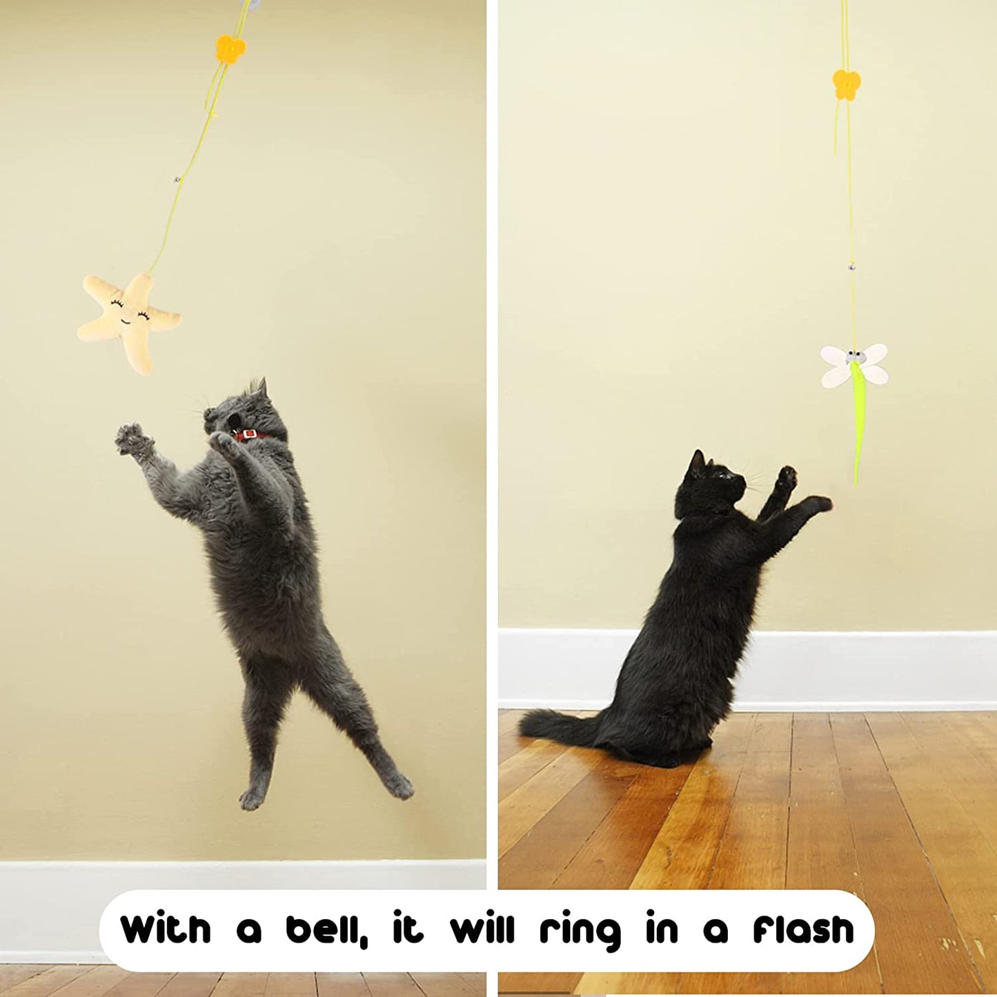 PETSARY Cat Fiesta Door Toy: Swing, Bounce, Pounce!