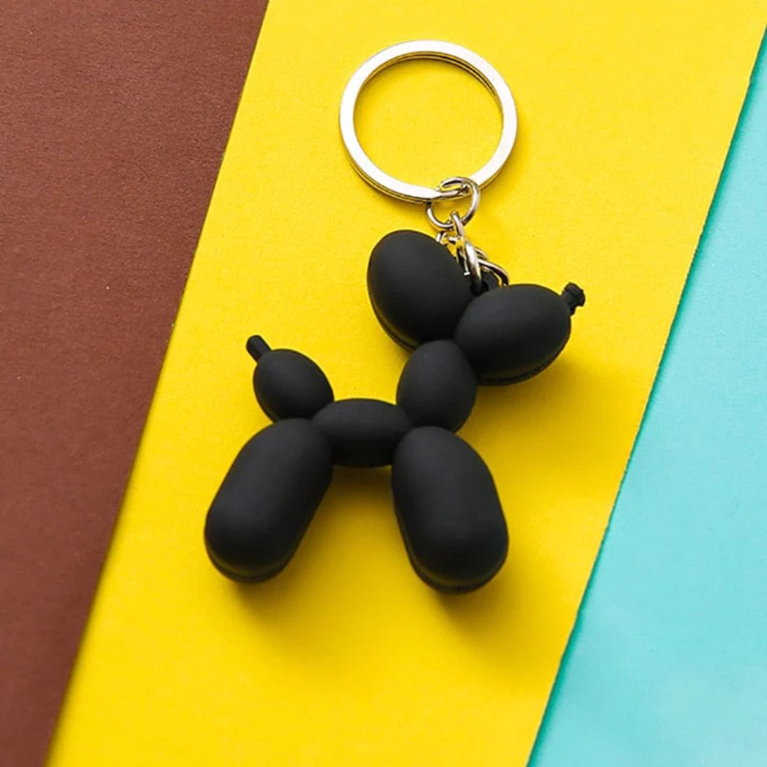 Peepsary : Balloon Dog Keychain: For all our Pet Lovers! (Black)