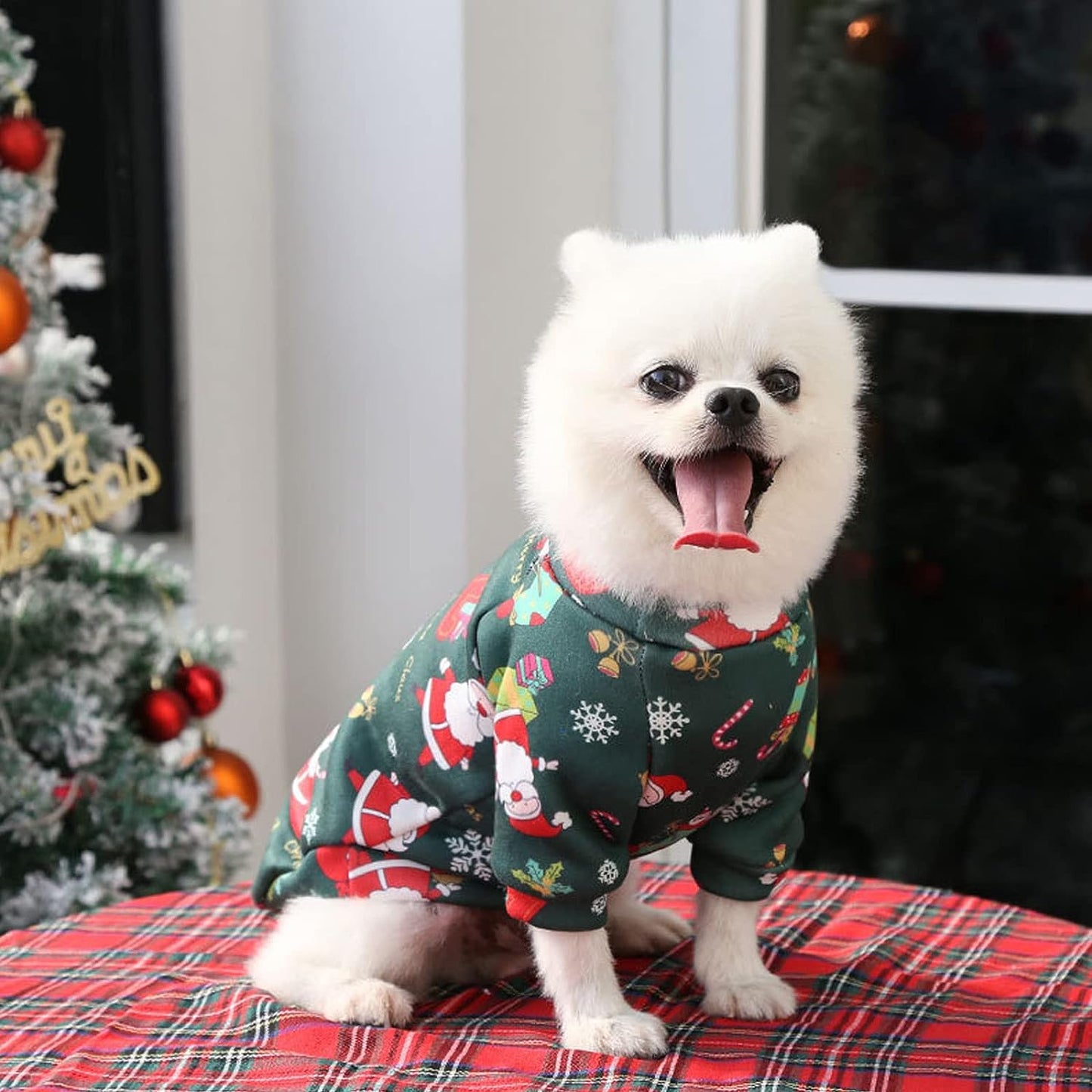 Holiday Snuggle: Christmas Pajama Outfit (Green)