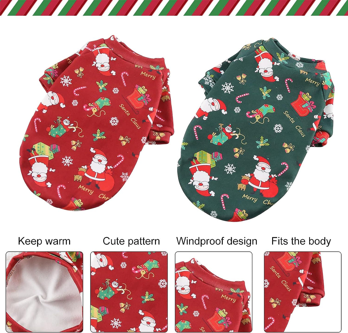 Holiday Snuggle: Christmas Pajama Outfit (Green)