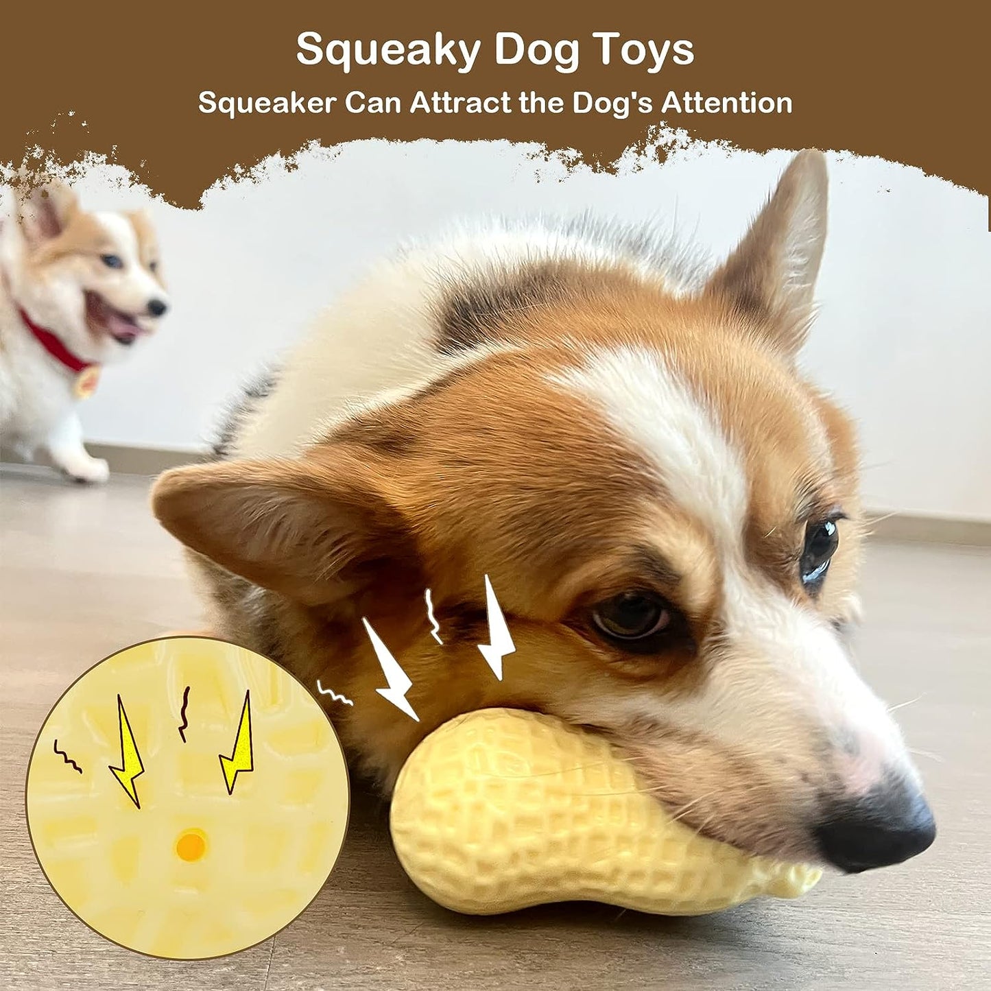 peanut dog toy