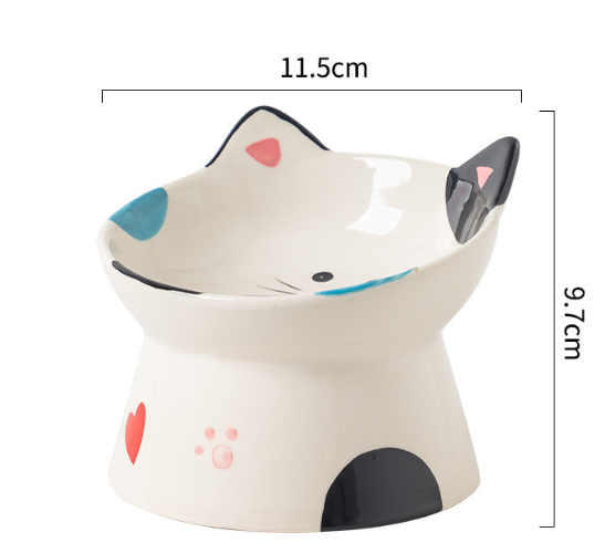 raised cat bowl