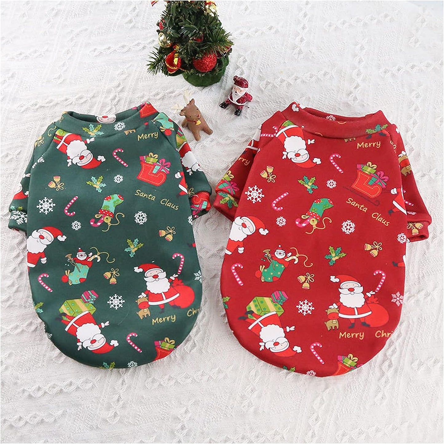 Holiday Snuggle: Christmas Pajama Outfit (Green)