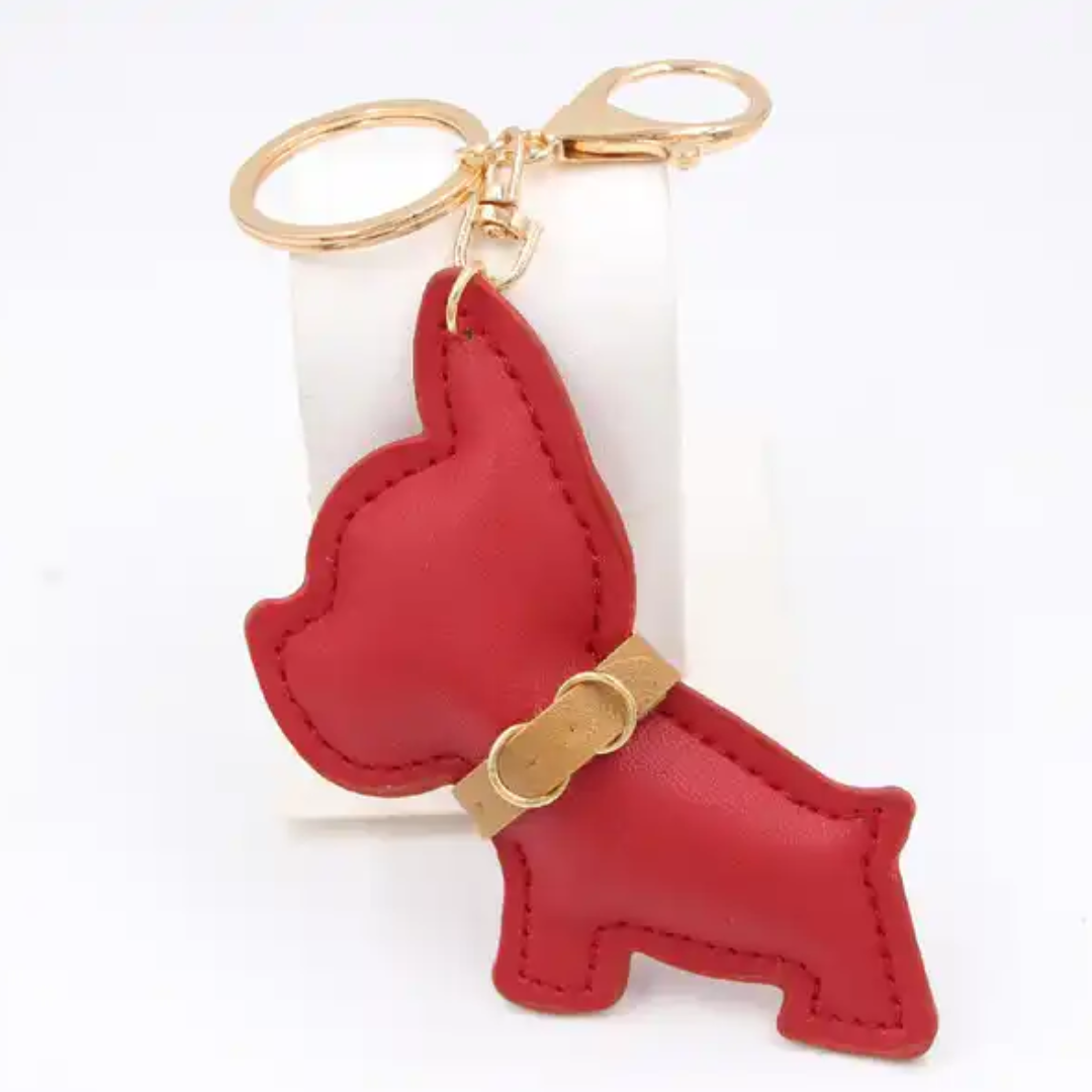 Chic Leather Keychain For Dog