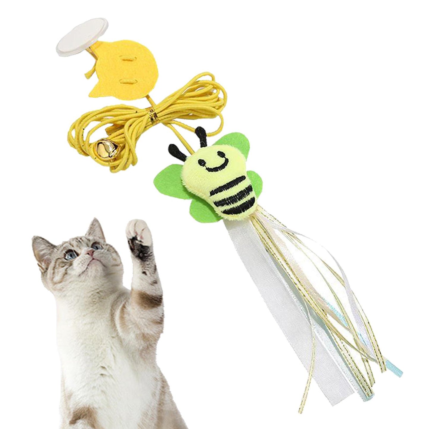 PETSARY Cat Fiesta Door Toy: Swing, Bounce, Pounce!