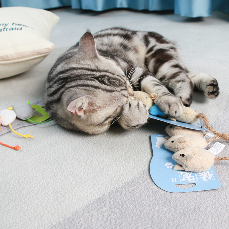 Set of 3 Blind Mice Toy (Cat Toy)