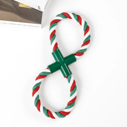 Christmas Cotton Rope Dog Toy 