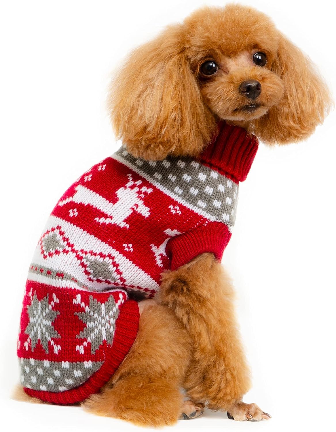 Festive Knit Bliss: Christmas Sweater! (Red & White)