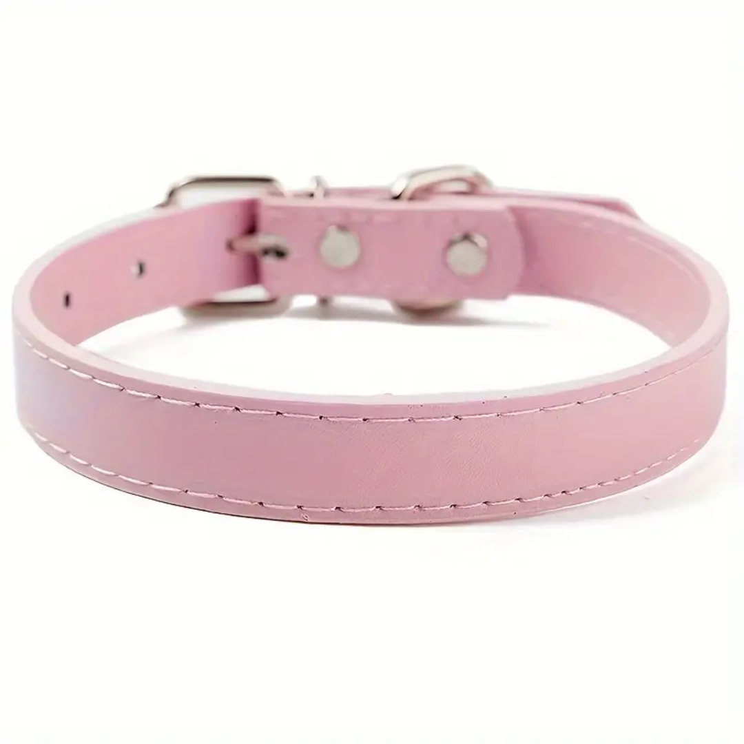 PU Leather Collar (Pink - XL)