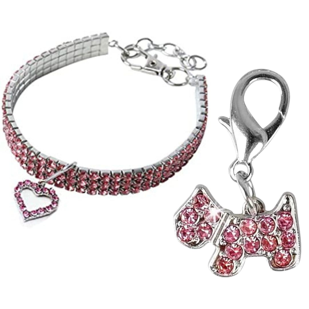 Petsary's Bling Fling Rhinestone Collar (Pink)