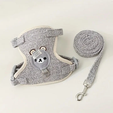 PETSARY Adjustable Dog Harness Leash Set - Lightweight & Soft Padded