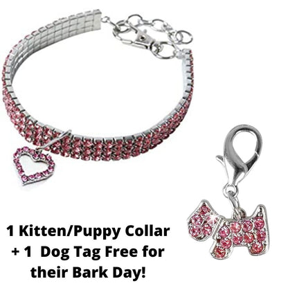 Petsary's Bling Fling Rhinestone Collar (Pink)