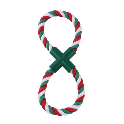 Christmas Cotton Rope Dog Toy 