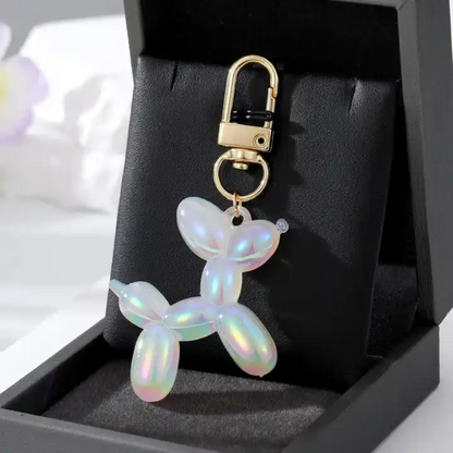 Peepsary : Balloon Dog Keychain: For all our Pet Lovers! (Pearl White)