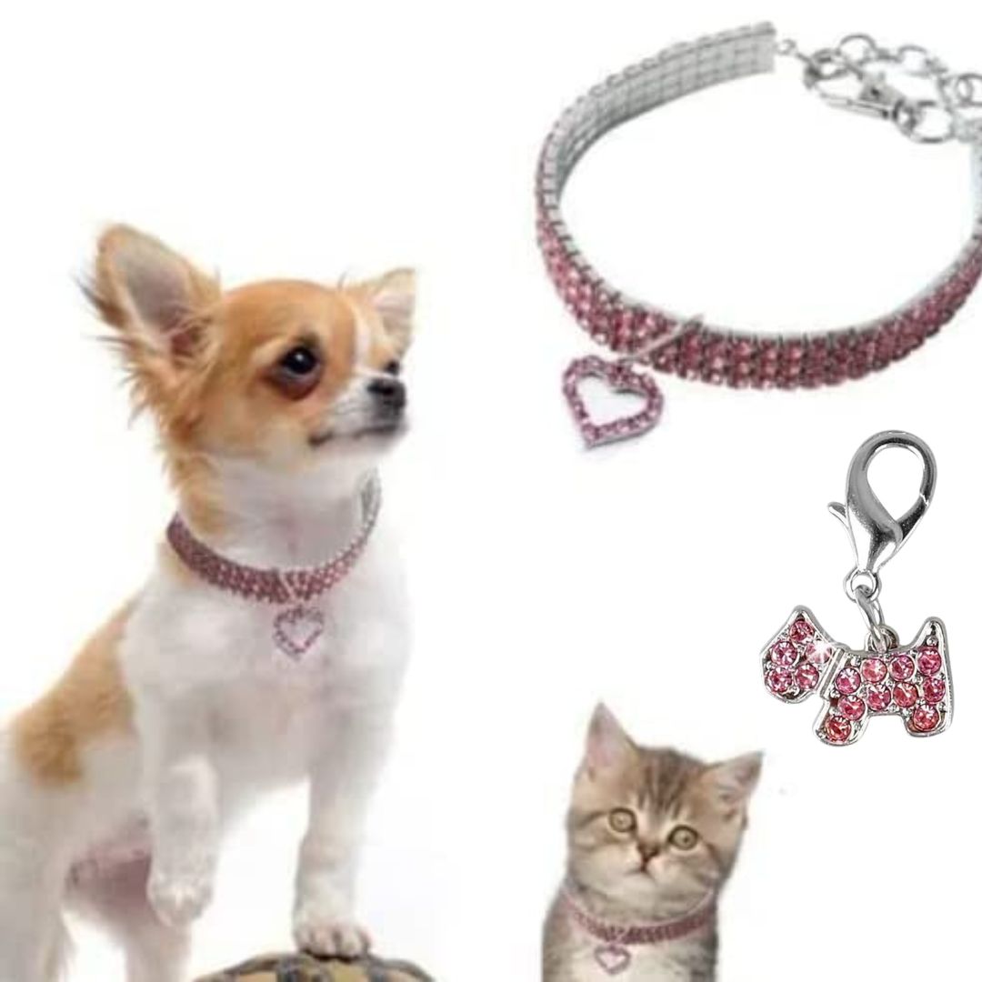 Petsary's Bling Fling Rhinestone Collar (Pink)