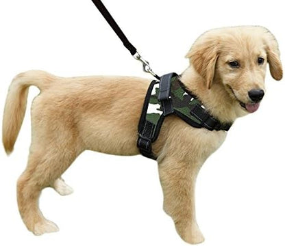 Heavy Duty Padded No Pull Pet Safety Harness (Camo, S/M/L/XL)