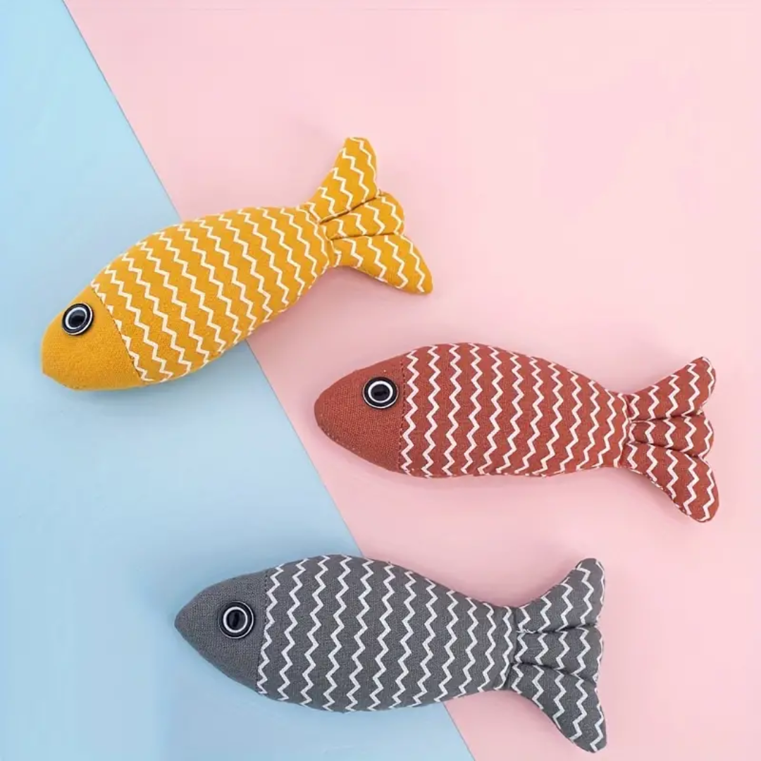 Silent Plush Fish Chew Toy