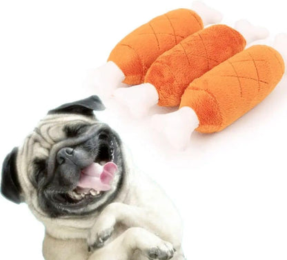 Meat Bone Plush Toy : Fetch, Play, Wag, Repeat!