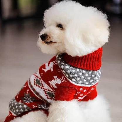 Festive Knit Bliss: Christmas Sweater! (Red & White)