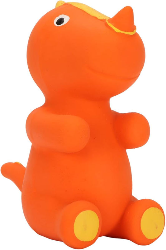Orange Dinosaur Dog Toy 