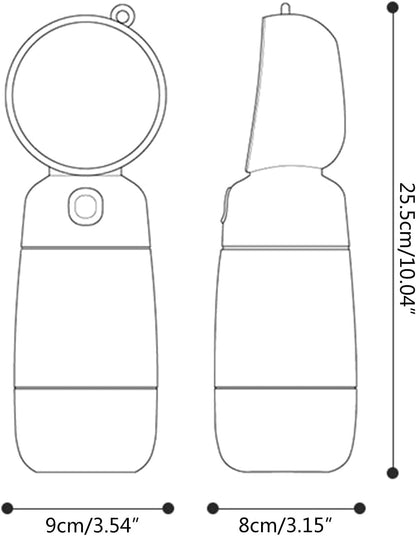 Paws and Noms Adventure Delight: Portable Water and Food Feeder