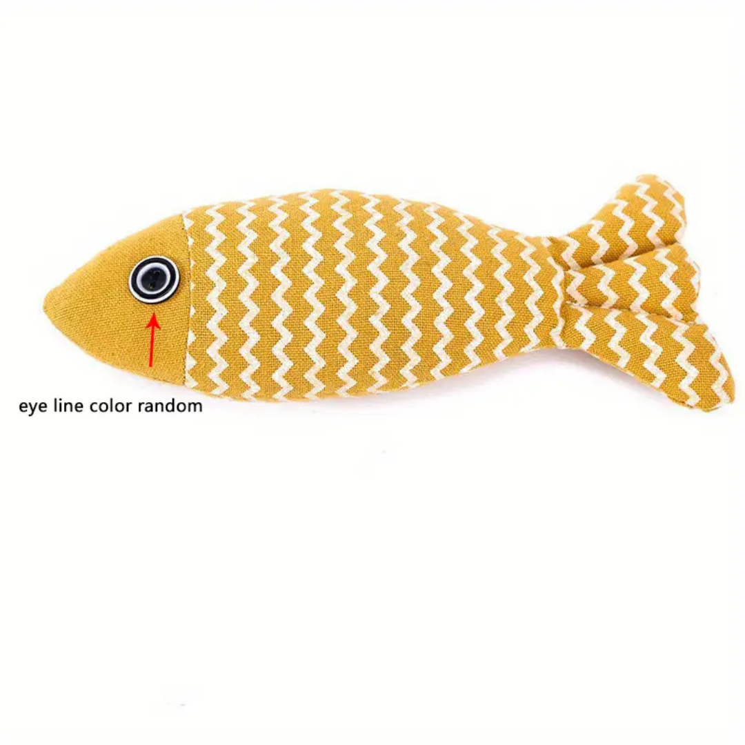 Silent Plush Fish Chew Toy