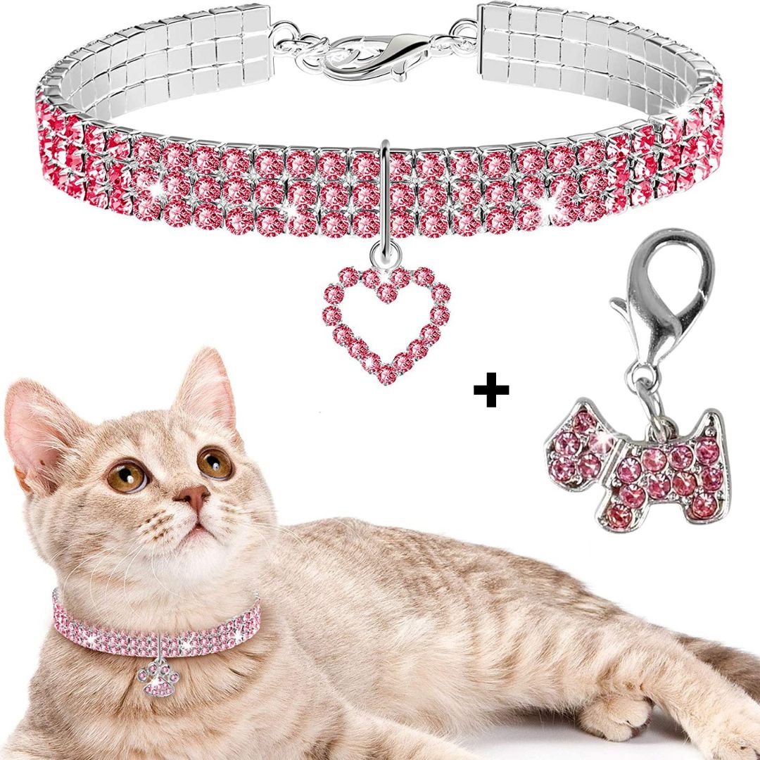 Petsary's Bling Fling Rhinestone Collar (Pink)