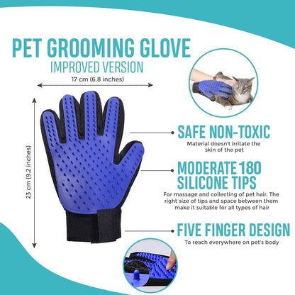 Purr-fectly Groomed: 2-in-1 Pet Grooming Glove