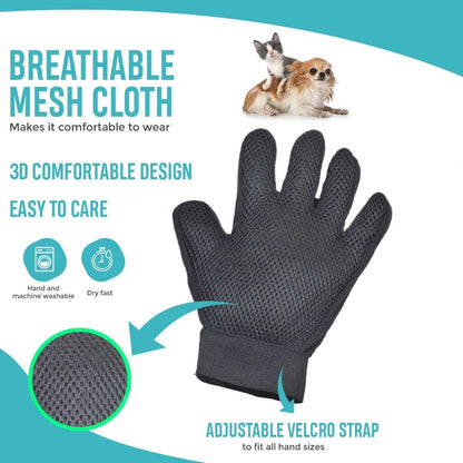 Purr-fectly Groomed: 2-in-1 Pet Grooming Glove