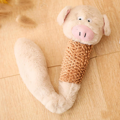 3 Piece Piggy Plush Dog Toy 