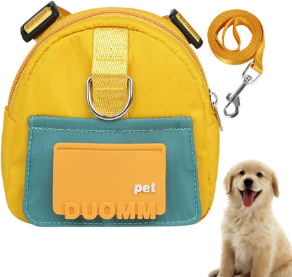 Sunshine Voyage Harness Backpack and Lead Set (Medium, Yellow)