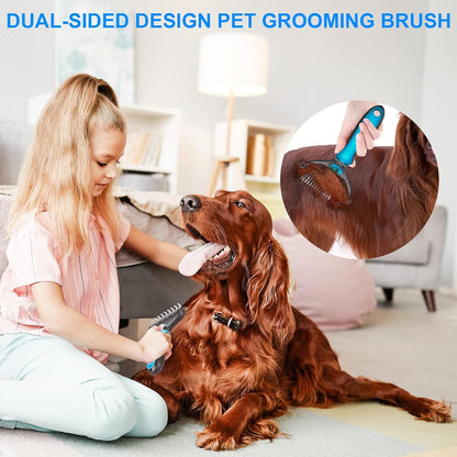 Purr-fectly Groomed: Double-Sided Pet Shedding Rake