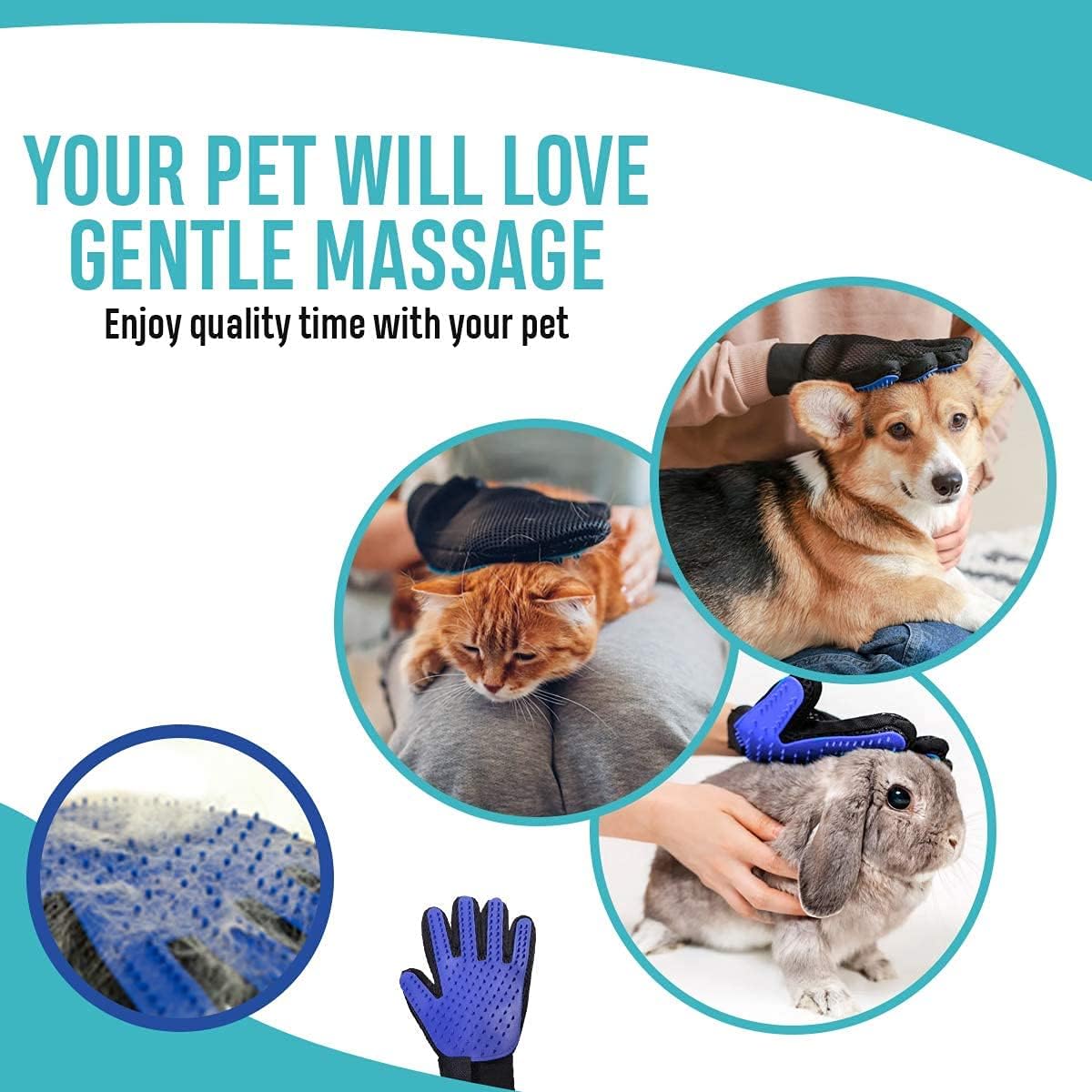 Purr-fectly Groomed: 2-in-1 Pet Grooming Glove