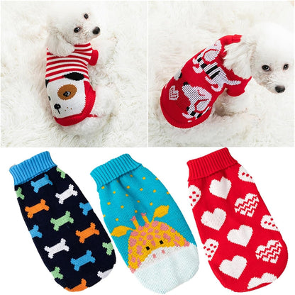 Panda Knitted Pet Holiday Sweater