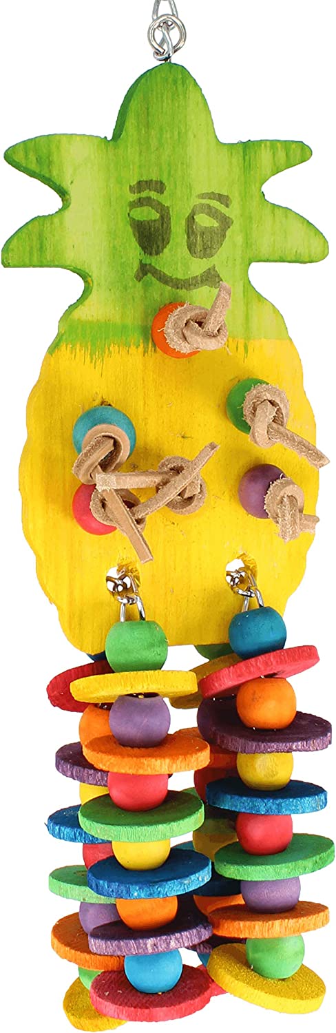 Polly's Paradise: 50 cm Large Pineapple Bird Chew Toy!