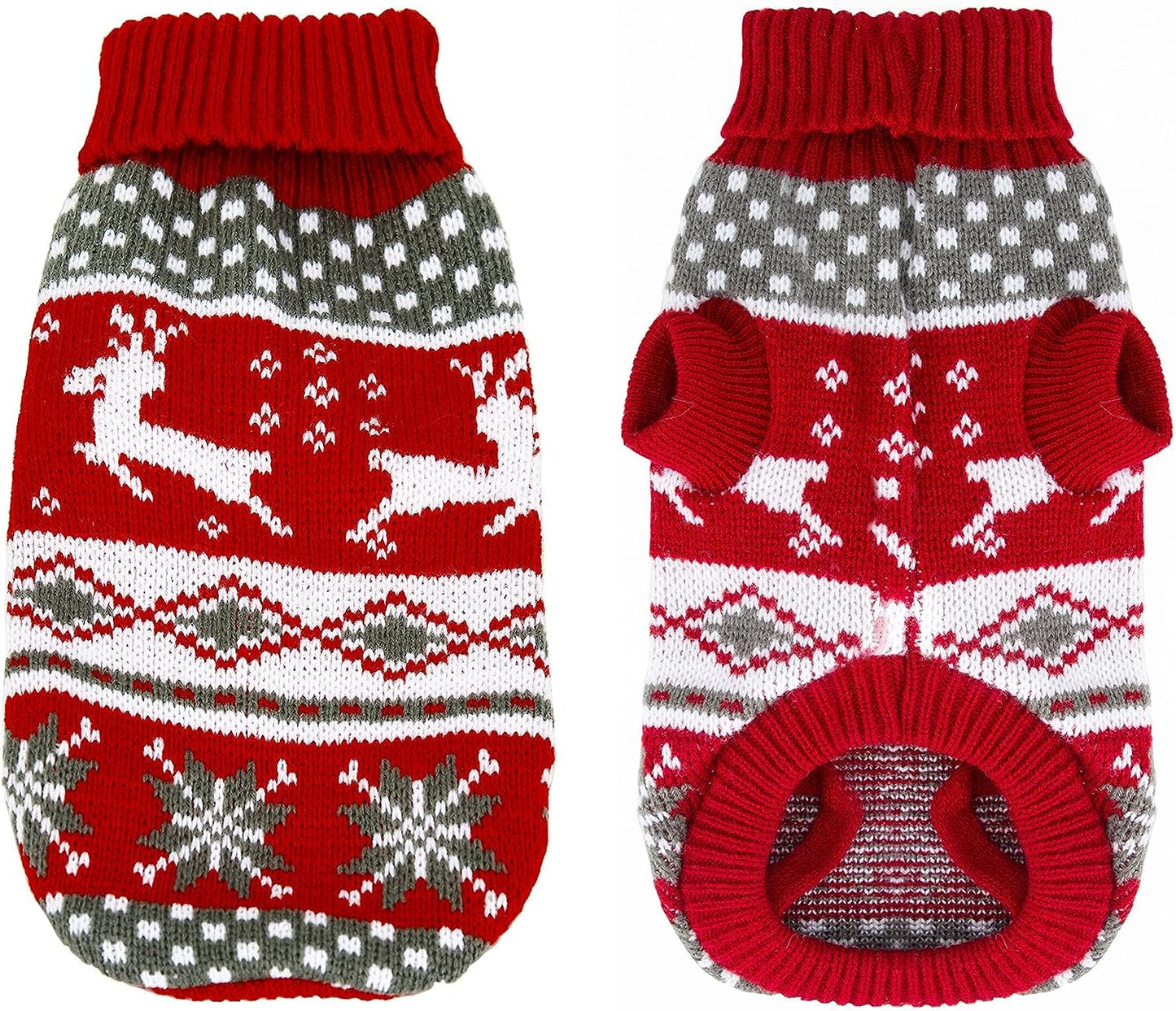 Festive Knit Bliss: Christmas Sweater! (Red & White)