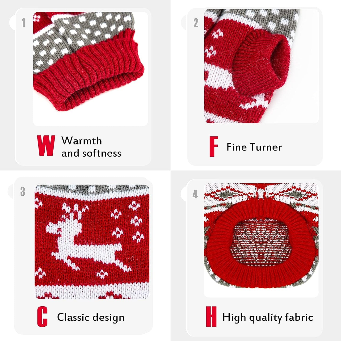 Festive Knit Bliss: Christmas Sweater! (Red & White)