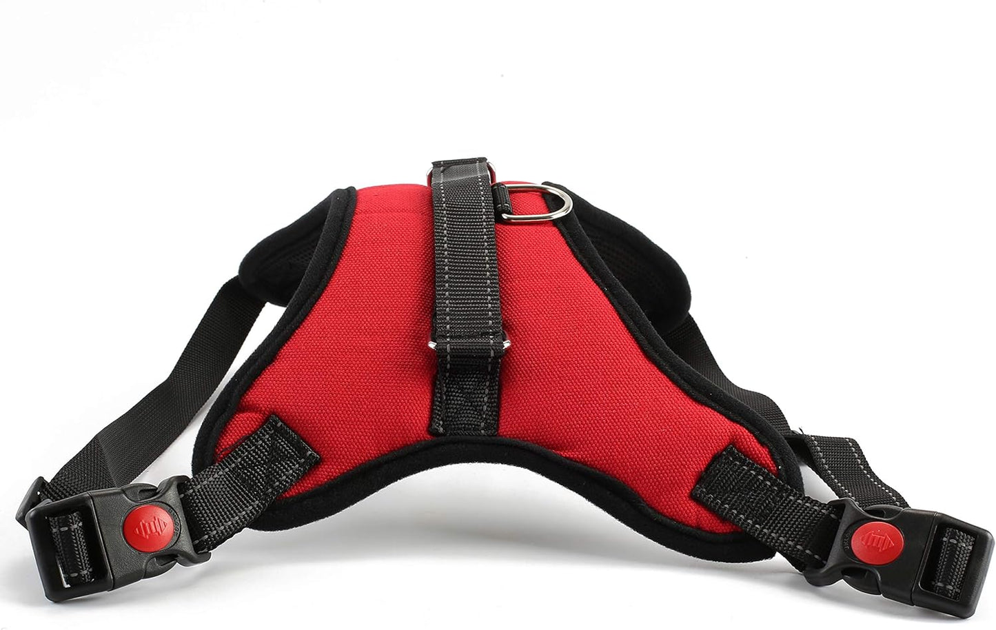 Heavy Duty Padded No Pull Pet Safety Harness (Red)